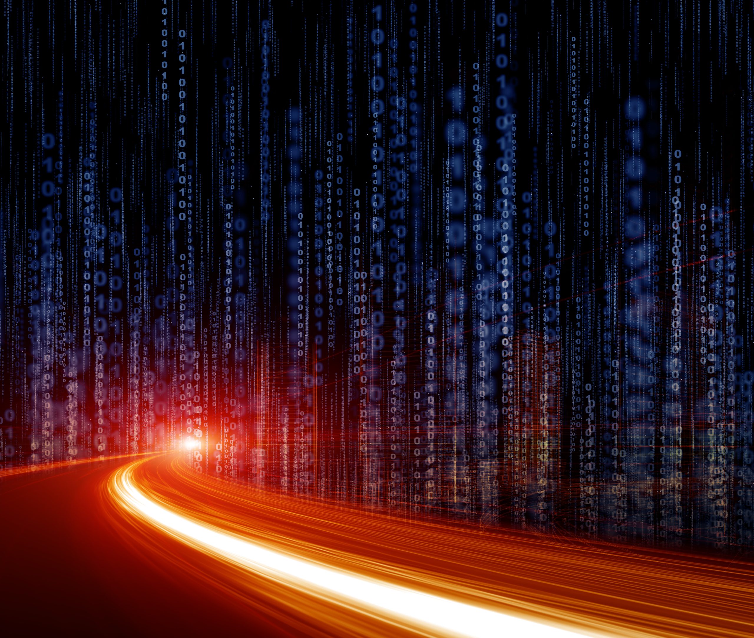 Network connection and cloud storage technology concept on modern and smart city