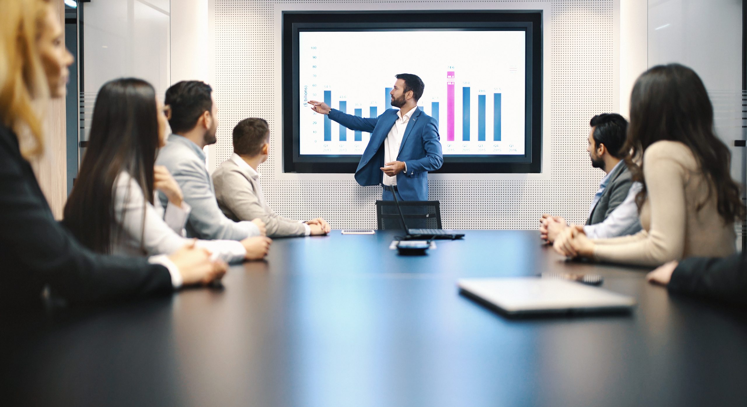 Board room meeting.